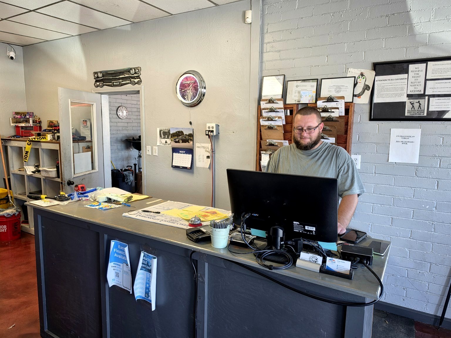 Lucas Damm, owner of Steve's Main Street Automotive